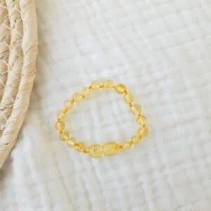 Barnsteen armband | lemon