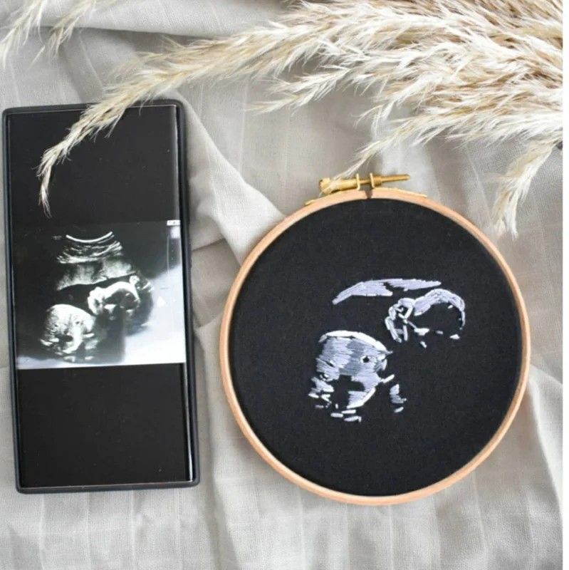 Geborduurde echo | 14 centimeter