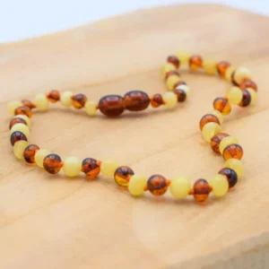 Barnsteen ketting | cognac - butter