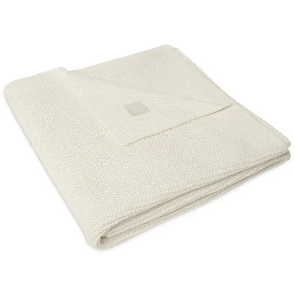 Wiegdeken Jollein basic knit | ivory