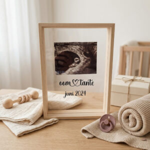 Zwangerschapsaankondiging fotoframe | oom&tante