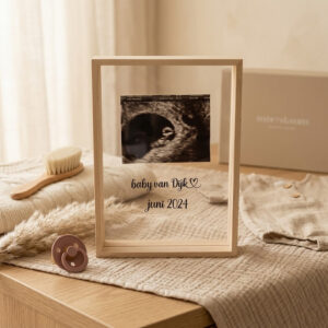 Zwangerschapsaankondiging fotoframe | baby achternaam