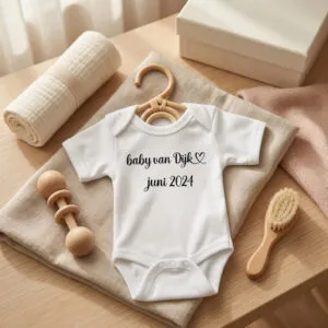 Aankondigingsromper | baby achternaam