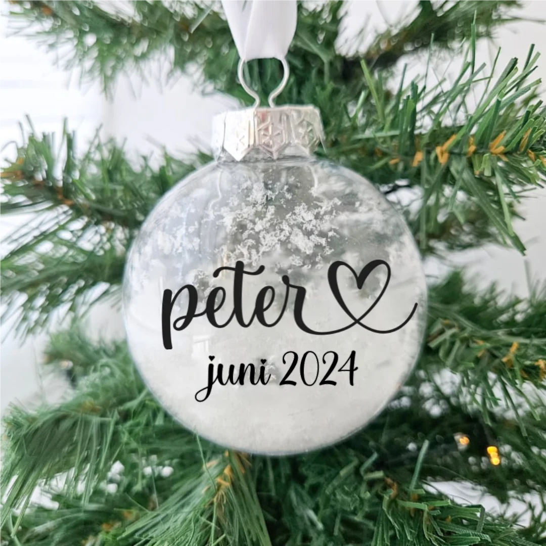 Kerstbal bol zwangerschapsaankondiging | peter