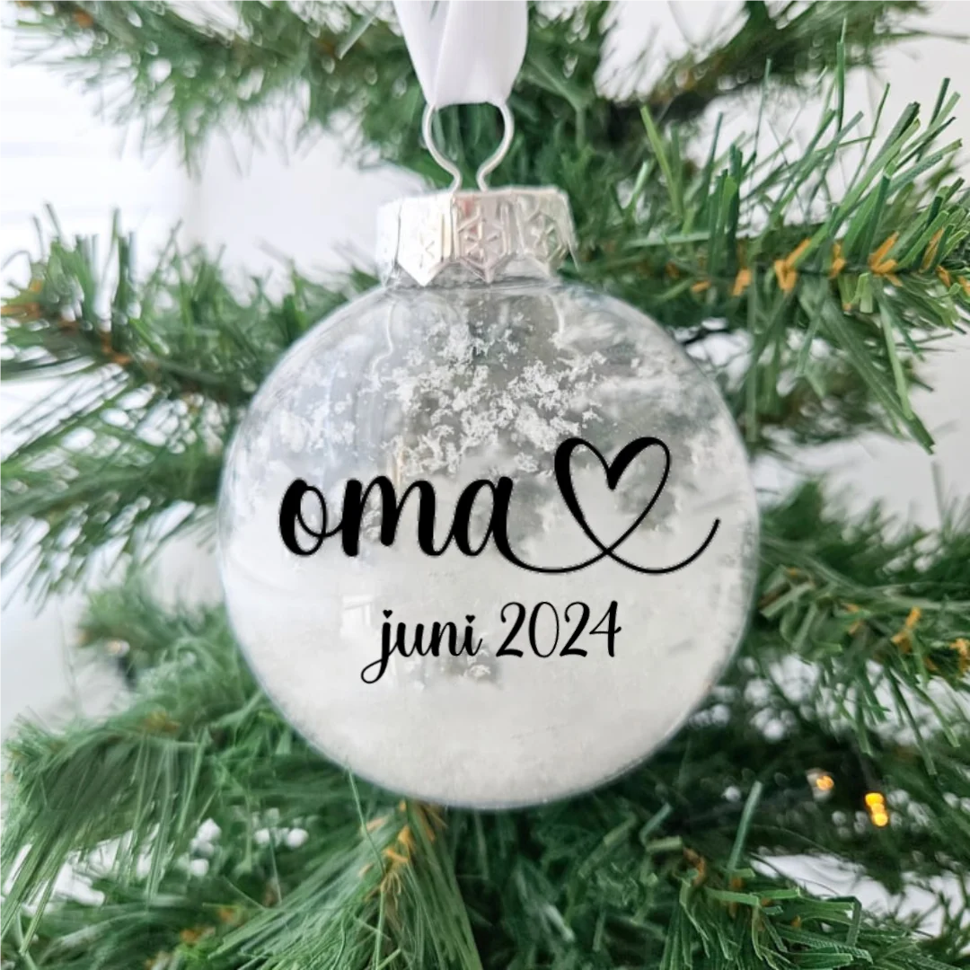 Kerstbal bol zwangerschapsaankondiging | oma