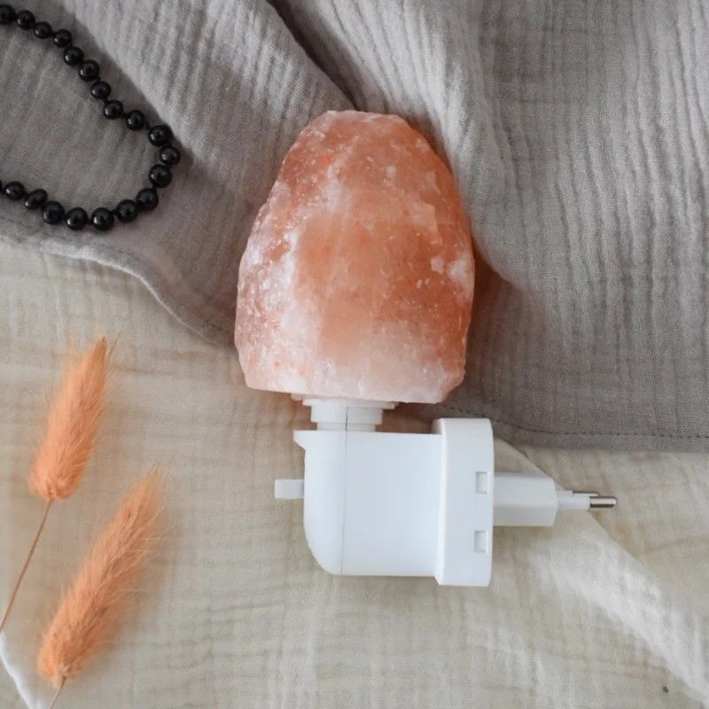 Himalayazout nachtlampje | rots oranje