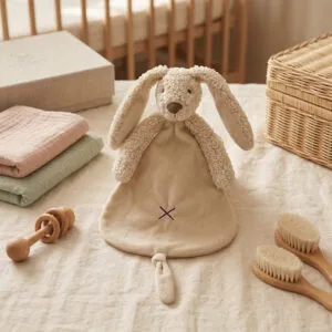 Knuffeldoekje Happy Horse Rabbit Richie recycled teddy | beige