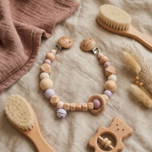 Wagenspanner met naam | lila - oudroze