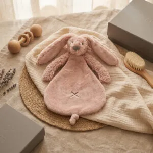 Knuffeldoekje Happy Horse Rabbit Richie | old pink