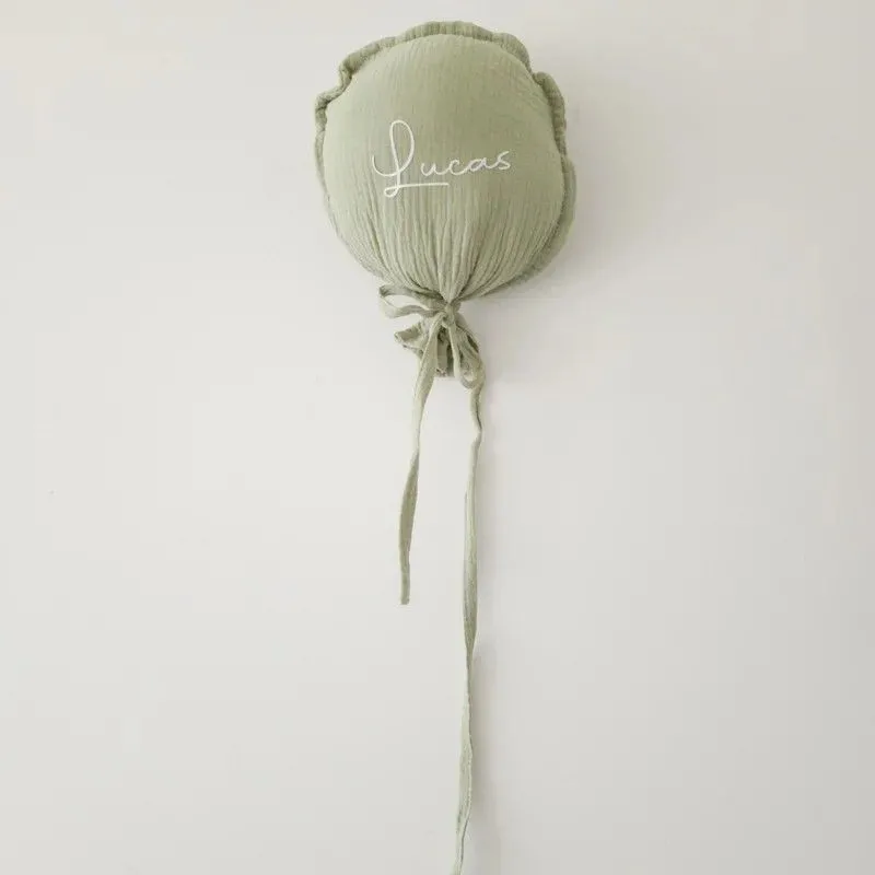 Stoffen ballon met naam | groen