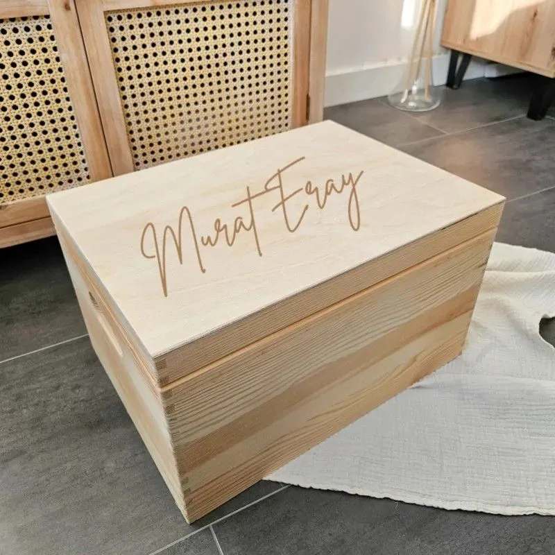 Houten memorybox L | naam