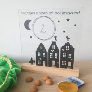 Sinterklaas aftelkalender | huisjes